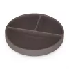 Petite&Mars Szilikon osztott tányér, kerek Take&Match Bitter Cocoa 6m+