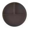 Petite&Mars Szilikon osztott tányér, kerek Take&Match Bitter Cocoa 6m+