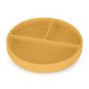 Petite&Mars Szilikon osztott kerek tányér, Take&Match, Intense Ochre, 6 hó+