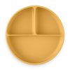 Petite&Mars Szilikon osztott kerek tányér, Take&Match, Intense Ochre, 6 hó+
