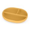 Petite&Mars Szilikon osztott ovális tányér, Take&Match, Intense Ochre, 6 hó+