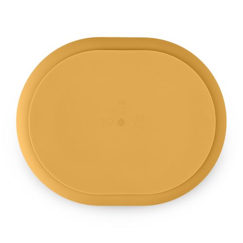 Petite&Mars Szilikon osztott ovális tányér, Take&Match, Intense Ochre, 6 hó+