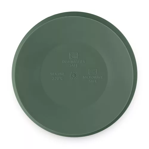 Petite&Mars Szilikon tál, Take&Match, Misty Green, 6 hó+