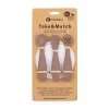 Petite&Mars Szilikon gyakorló kanál szett 3 db Take&Match Velvet Latte 6m+