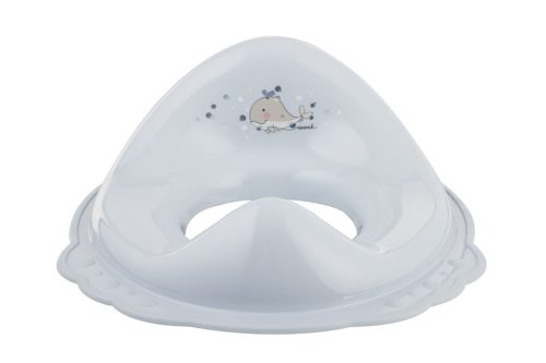 Maltex WC szűkítő fogantyúval, bálna, Minimal, satin blue