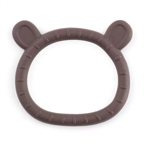 PETITE&MARS Szilikon rágóka Teddy Bitter Cocoa 0m+