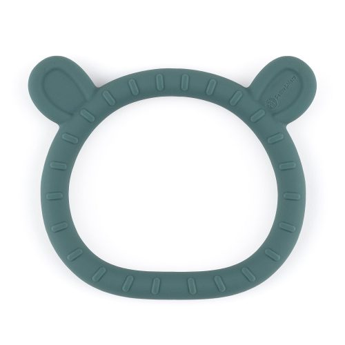 Petite&Mars Szilikon rágóka, Teddy, Misty Green, 0 hó+