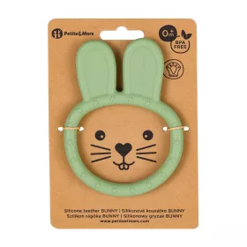 PETITE&MARS Szilikon rágóka Bunny Sweet Pea 0m+