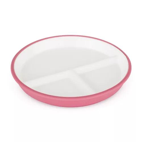 PETITE&MARS Kerámia tányér szilikon borítással - Candy Pink