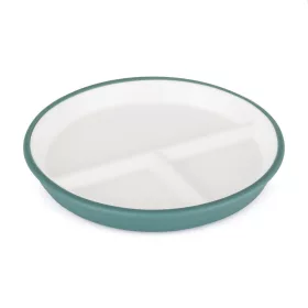   PETITE&MARS Kerámia tányér szilikon borítással - Misty Green