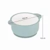 PETITE&MARS Kerámia tálka szilikon borítással - Teal Blue