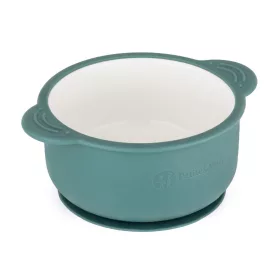   PETITE&MARS Kerámia tálka szilikon borítással - Misty Green