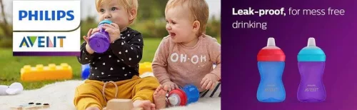 Avent SCF802/02 Puha harapásálló csőrös pohár 300 ml - lila