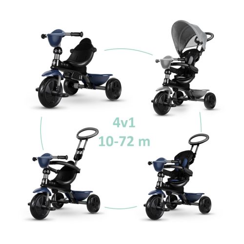 QPLAY Tricikli Cosy Grey, 10-72 hónap