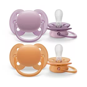   Avent SCF091/33 lányos játszócumi, ultrasoft premium, neutral, 6-18 hó, 2 db