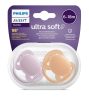 Avent SCF091/33 lányos játszócumi, ultrasoft premium, neutral, 6-18 hó, 2 db