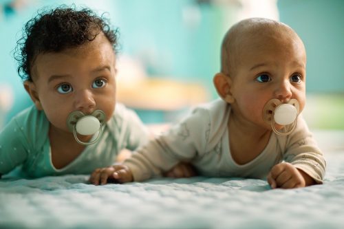 Avent SCF091/05 fiús játszócumi, ultrasoft, premium neutral, 0-6 hó, 2 db