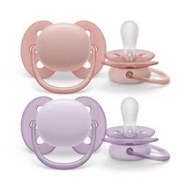   Avent SCF091/31 lányos játszócumi, ultrasoft premium, neutral, 0-6 hó, 2 db