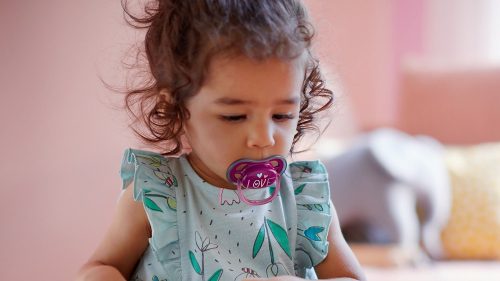 Avent SCF349/22 Ultra air, elefántos, lányos játszócumi, 18hó+, 2db