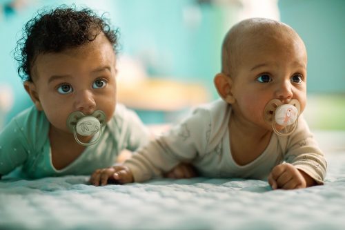 Avent SCF091/07 állatos, fiús játszócumi, ultrasoft premium, 0-6 hó, 2 db