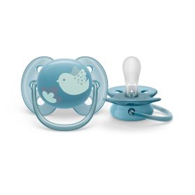   Avent SCF092/04 kék játszócumi, ultrasoft premium, 6-18 hó, 1 db