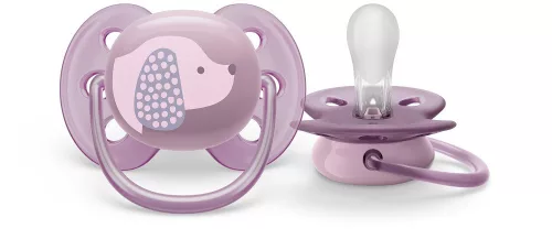 Avent SCF092/05 lila játszócumi, ultrasoft premium, 6-18hó, 1 db