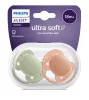 Philips AVENT Játszócumi, Ultrasoft Premium, neutral, 18 hó+, 2 db