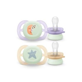   Philips AVENT SCF075/03 Játszócumi ultra start mintás 0-2hó 2 db - lányos