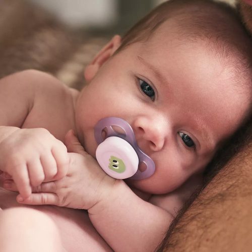 Philips AVENT SCF075/03 Játszócumi ultra start mintás 0-2hó 2 db - lányos