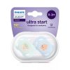 Philips AVENT SCF075/04 Játszócumi ultra start mintás 0-2hó 2 db - fiús