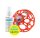 Oball Rattle Játék, 10 cm, orange, 0 hó+, + AJÁNDÉK Aquaint, 50ml