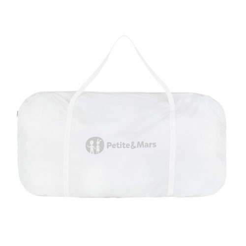 Petite&Mars Állítható gyerekágy ringató funkcióval Glory 2 az 1-ben - Mocha Beige