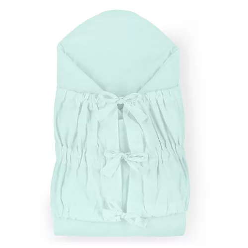 Petite&Mars Megkötős pólya, Nurse tömör kókusz betéttel, Frosted Mint, 75x75 cm