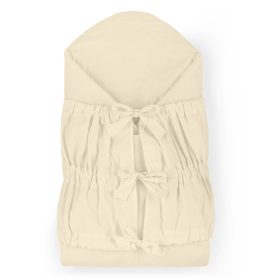   Petite&Mars Megkötős pólya, Nurse tömör kókusz betéttel, Light Beige, 75x75 cm