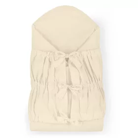   Petite&Mars Megkötős pólya, Nurse tömör kókusz betéttel, Light Beige, 75x75 cm