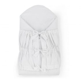   Petite&Mars Megkötős pólya, Nurse tömör kókusz betéttel, White, 75x75 cm