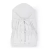 Petite&Mars Megkötős pólya, Nurse tömör kókusz betéttel, White, 75x75 cm