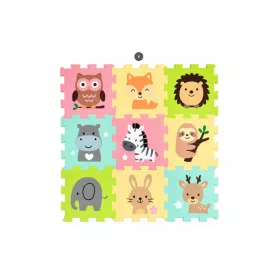   PETITE & MARS Összeilleszthető puzzle Nexli - Safari Friends 9 db