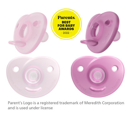 Avent SCF099/22 Soothie szilikon, 2 db, lányos játszócumi, 0-6 hó
