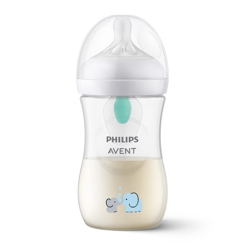 Avent SCY673/81 Natural Response elefántos cumisüveg AirFree 260 ml 1 hó+