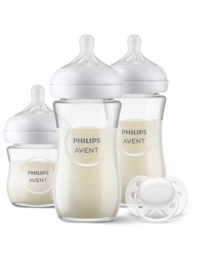 Philips Avent Natural Response, újszülött ajándékcsomag, SCD878/11, üvegből készült