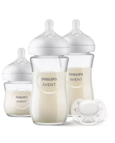 Philips AVENT Natural Response, újszülött ajándékcsomag, SCD878/11, üvegből készült