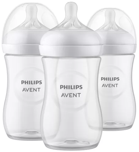 Philips AVENT SCY903/03, Cumisüveg Natural Response, 260 ml, 1 hó+, 3db