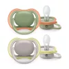 Philips AVENT Játszócumi, Ultra Air, 6-18 hó, neutral, 2 db