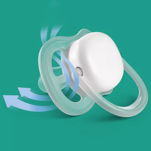 Philips AVENT Játszócumi, Ultra Air, 6-18 hó, neutral, 2 db