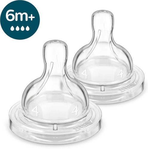 Philips AVENT SCY764/02 Etetőcumi Anti-colic gyors átfolyás 6hó+ 2 db