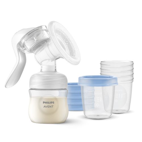 Philips AVENT Kézi mellszívó, ajándék 5db VIA 180 ml-es pohárral