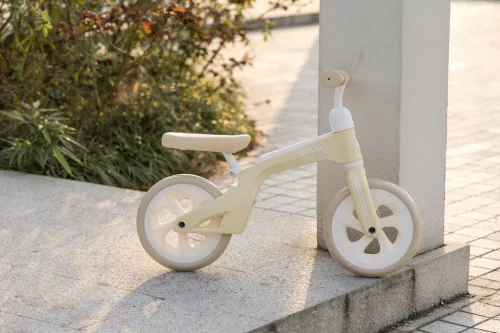 QPLAY futóbicikli Tech Cream, kor 2-4 év, 30 kg-ig