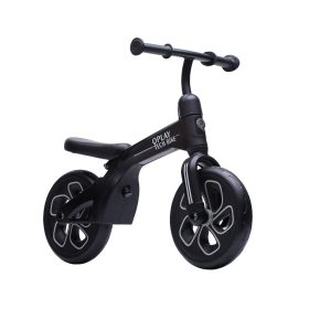 QPLAY futóbicikli Tech Black, kor 2 - 4 év, 30 kg-ig