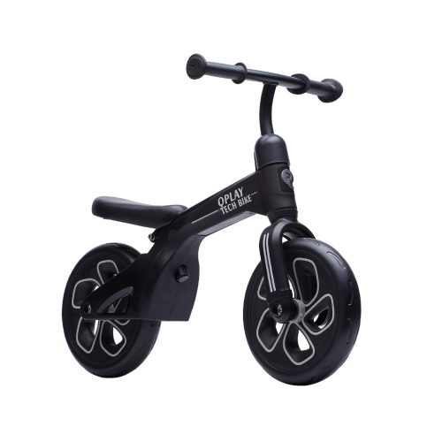 QPLAY futóbicikli Tech Black, kor 2 - 4 év, 30 kg-ig